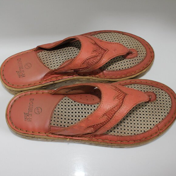 Double H Boots Womens Size 8 Slide Sandals Rose Western Style Leather DH585 - Picture 7 of 16